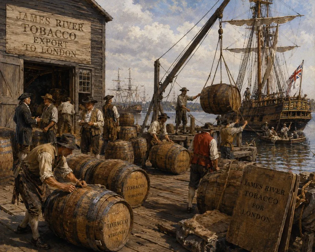A colonial-era tobacco warehouse